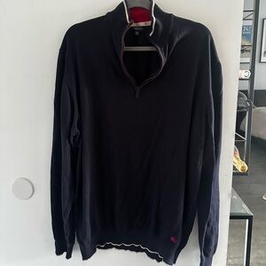 Burberry cotton jersey half-zip sweatshirt